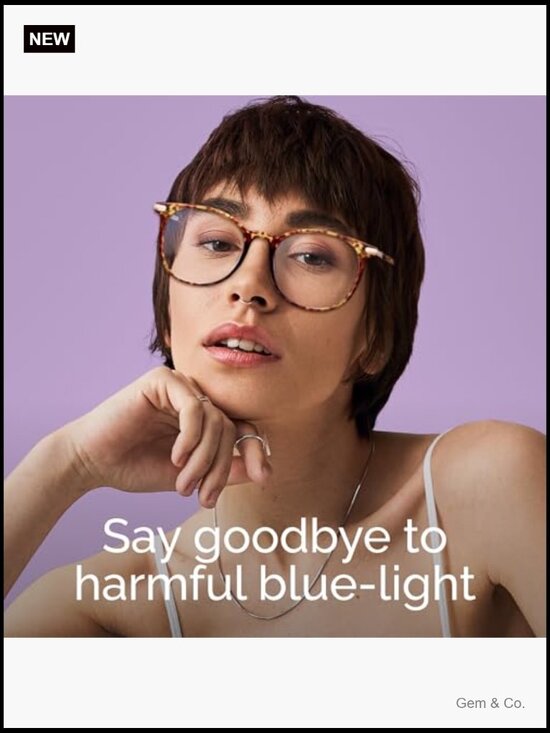 Retro Round Blue Light Blocking Glasses Anti Eyestrain Computer Gaming main image 4
